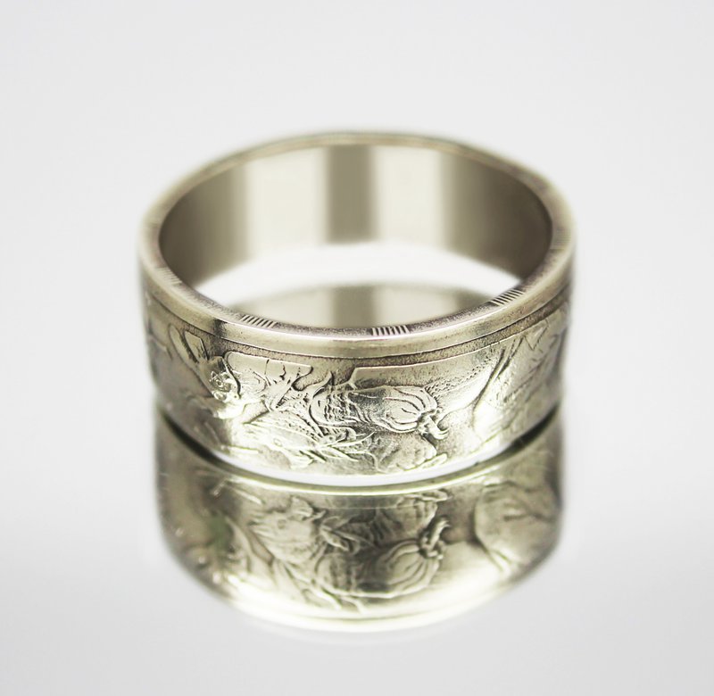 Kazakhstan Coin Ring 50 tenge 2013 year coin rings for men coin rings for women - General Rings - Other Metals 