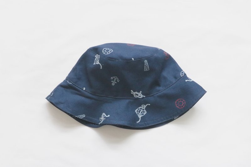 其他材質 帽子 藍色 - MaryWil百搭漁夫帽-深藍水手（現貨供應中）