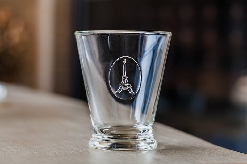 Eiffel glass cup - แก้ว - แก้ว สีใส