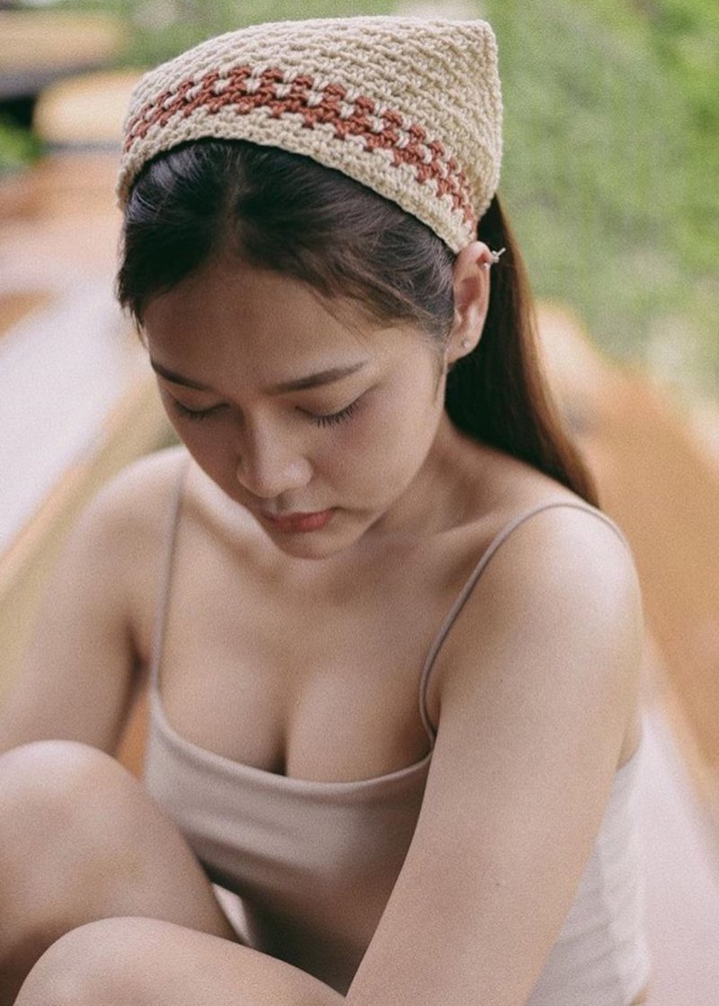 Kerchief crochet - 髮夾/髮圈 - 聚酯纖維 多色
