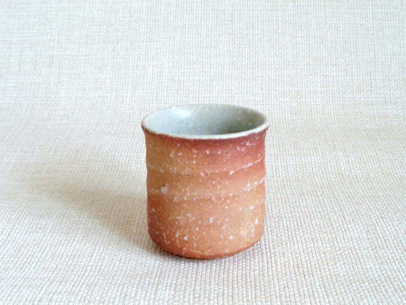 湯のみ 緋色1-a - 茶壺/茶杯/茶具 - 陶 橘色