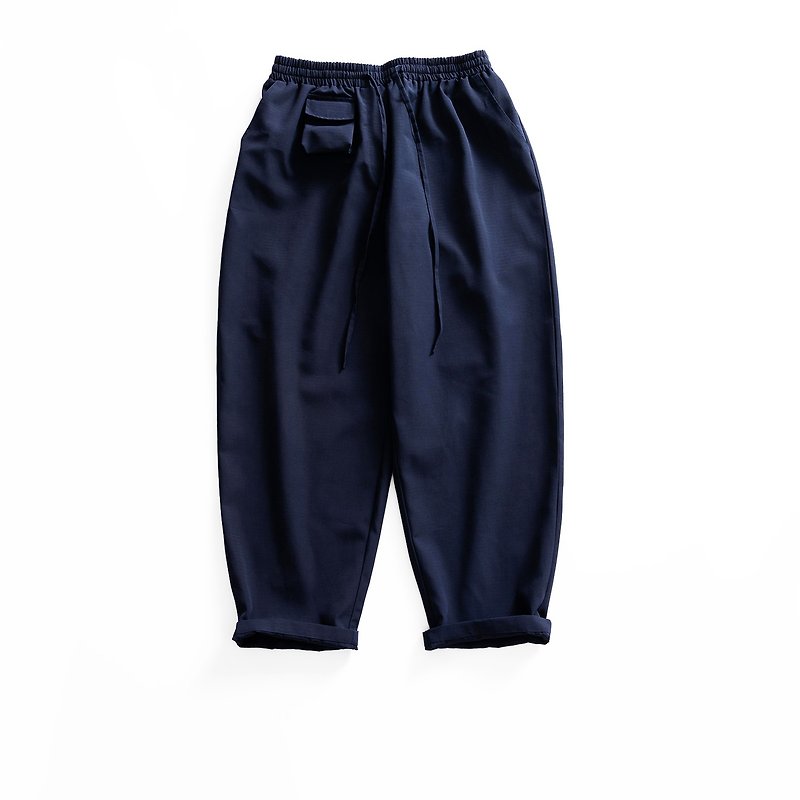 [Shenhai pattern under the mountain system] Original Japanese haori and denim wide pants - กางเกงขายาว - ผ้าฝ้าย/ผ้าลินิน 