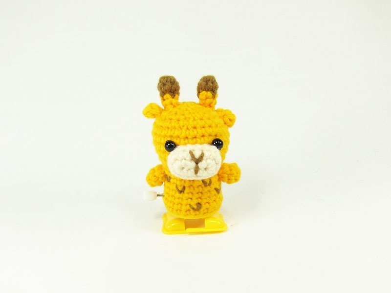 Giraffe - Toys - decorations - ที่ห้อยกุญแจ - เส้นใยสังเคราะห์ สีเหลือง