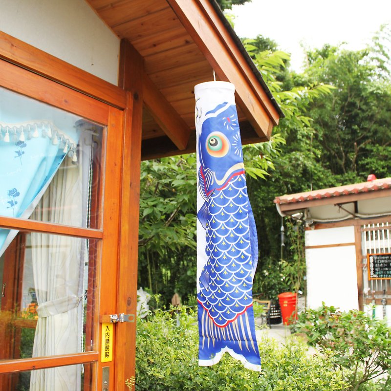 日式鯉魚旗120CM (深藍) - 擺飾/家飾品 - 聚酯纖維 藍色