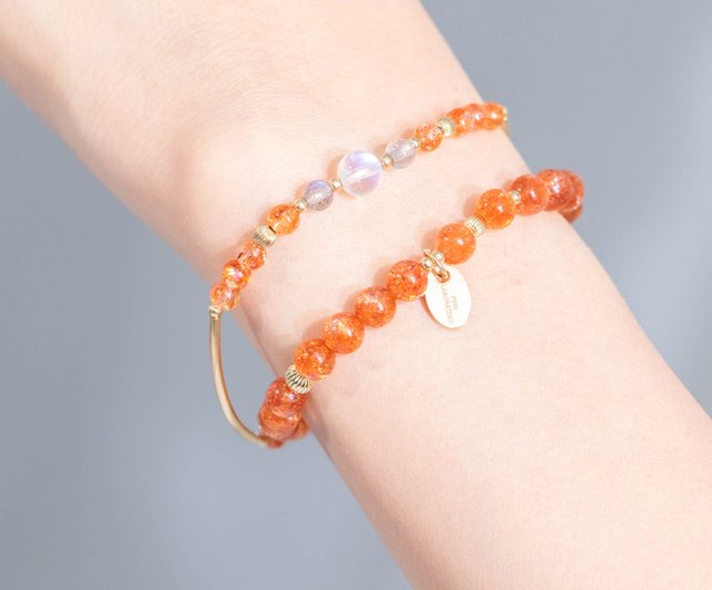 Sunstone Gold Filled high quality Bracelet