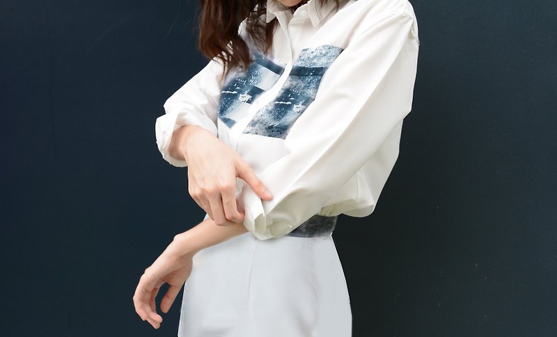 Morning Dawn Shirt (Size L) - 恤衫 - 其他材質 白色