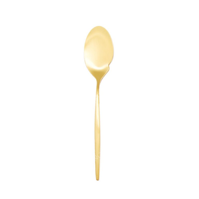 MOON  MATTE GOLD GOURMET SPOON - Cutlery & Flatware - Stainless Steel Gold