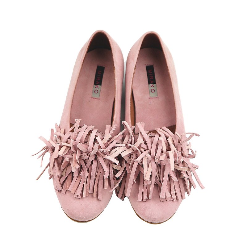 Chow Chow W1065 Pink - 芭蕾舞鞋/平底鞋 - 真皮 粉紅色