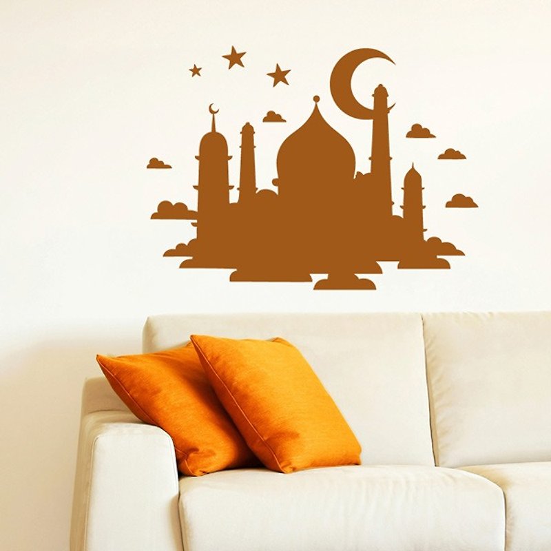 "Smart Design" creative seamless wall stickers India style 8 colors available - ตกแต่งผนัง - กระดาษ สีนำ้ตาล