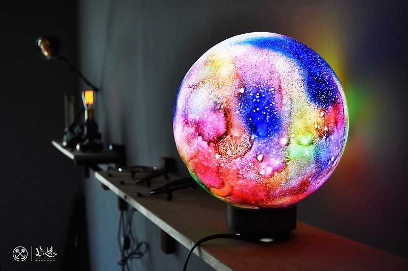 Cosmos Lamp / Cosmic Light (25cm Version) - Items for Display - Glass Multicolor