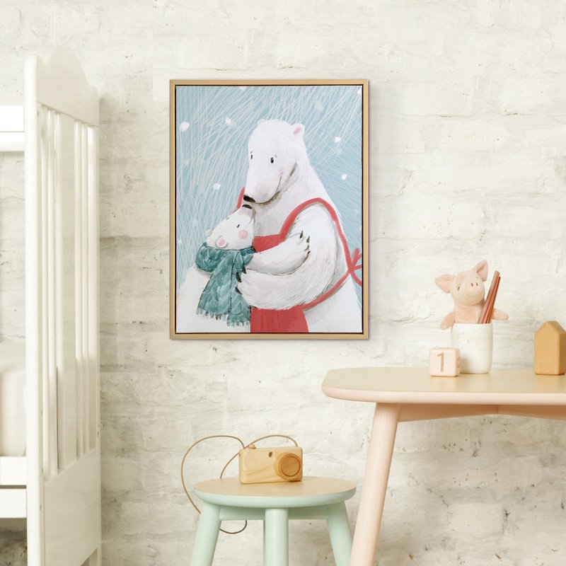 Big Bear Hug - Wall painting/children's room decoration/ Bear Prints ...