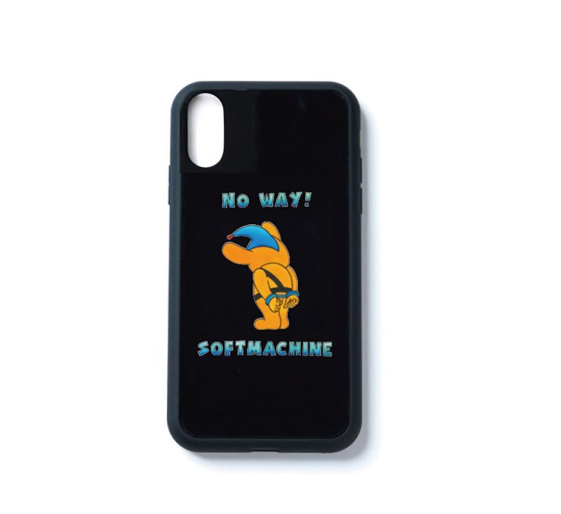 Softmachine No Way Iphone Case翻玩警視廳吉祥物手機殼 - 手機殼/手機套 - 其他材質 黑色