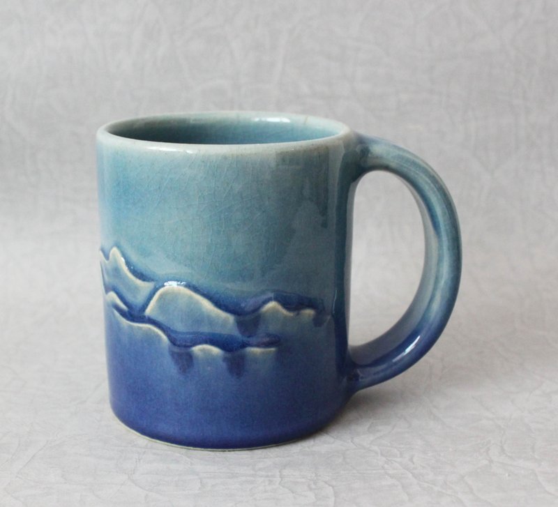 Blue Tears Mug - Mugs - Pottery 