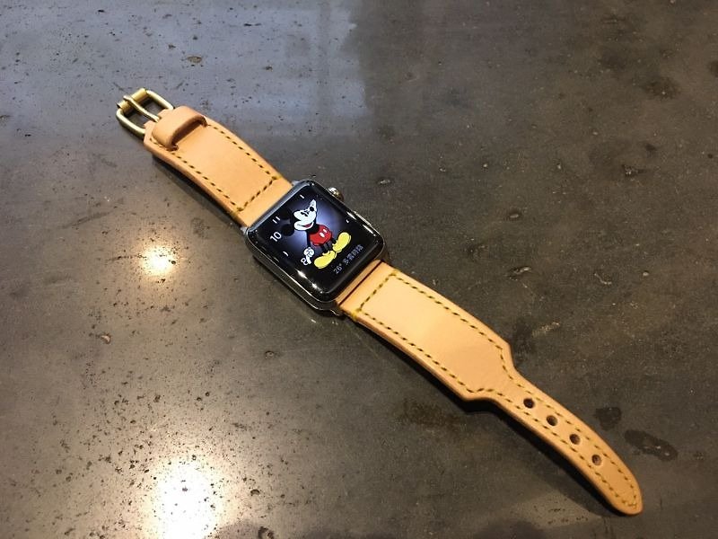 [ISSIS] Apple Watch handmade leather strap--(2) - นาฬิกาผู้หญิง - หนังแท้ 