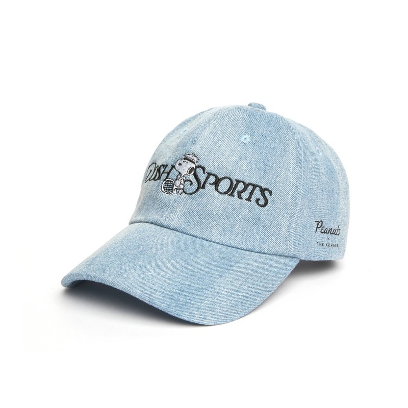 Snoopy Posh Sports Cap - 史努比鴨舌帽 (牛仔藍色) - 帽子 - 棉．麻 藍色
