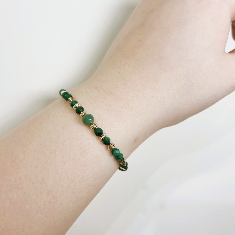 GAIA | Balance Healing Increases Confidence | Stone Bracelet - สร้อยข้อมือ - เครื่องเพชรพลอย สีเขียว
