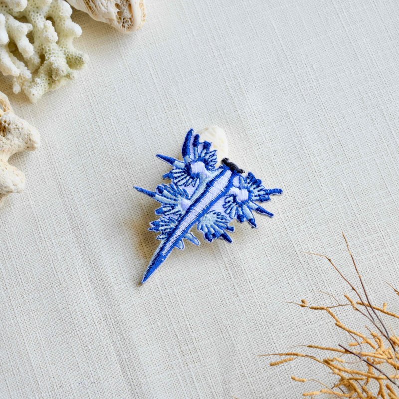 Glaucus atlanticus nudibranch embroidery badge - อื่นๆ - งานปัก หลากหลายสี