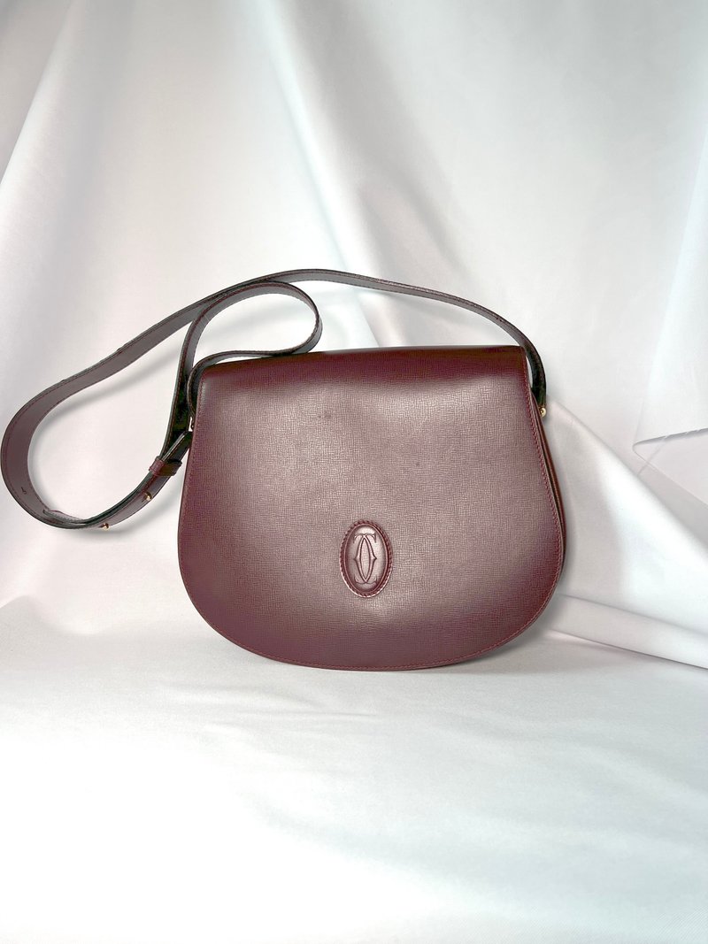 Cartier Red Must De Cartier Leather Crossbody Bag 側背包 - 側背包/斜背包 - 真皮 紅色