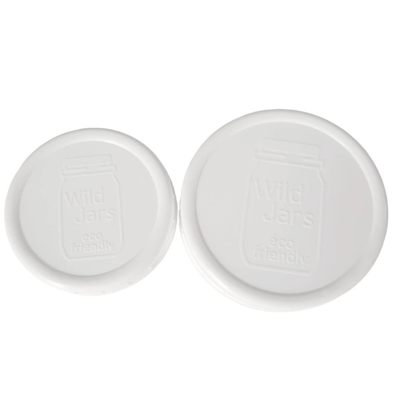 WildJar LOGO plastic white lid - อื่นๆ - พลาสติก ขาว