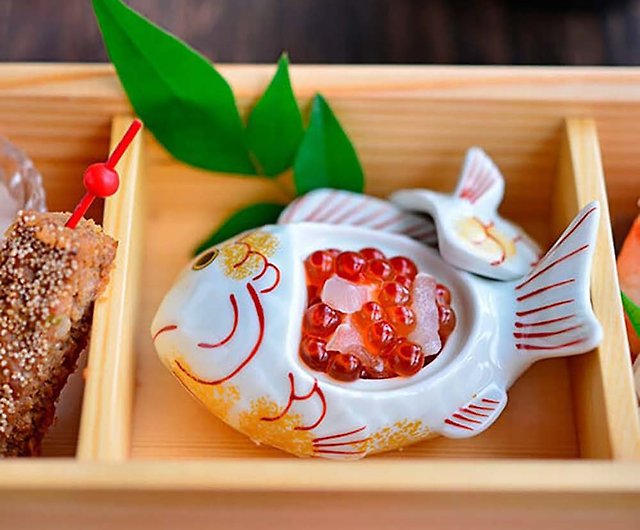 Arita Yaki Nishiki Snapper Type Japanese Style Side Dish Box Decorative Items Soy Sauce Tokyo Shokki Small Plates Saucers I - Types Of Decorative Items