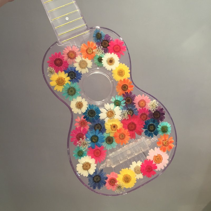 Oone_n_Only Handmade Pressed Flower UKULELE Guitar - Other - Plastic 