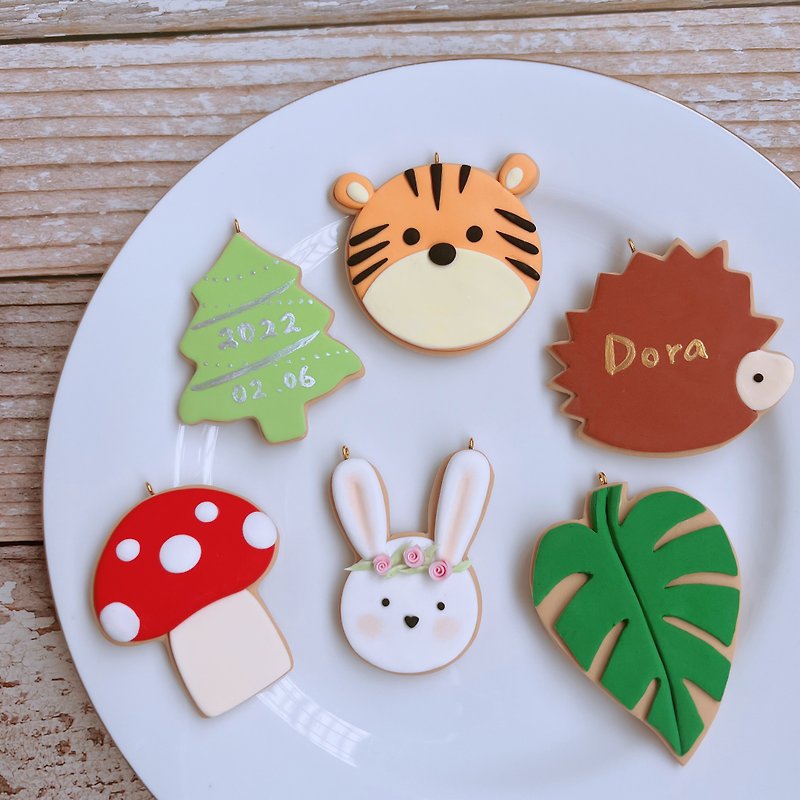 Tiger baby simulation collection extension biscuits, necklaces, baby photo souve - สร้อยคอ - ดินเหนียว 