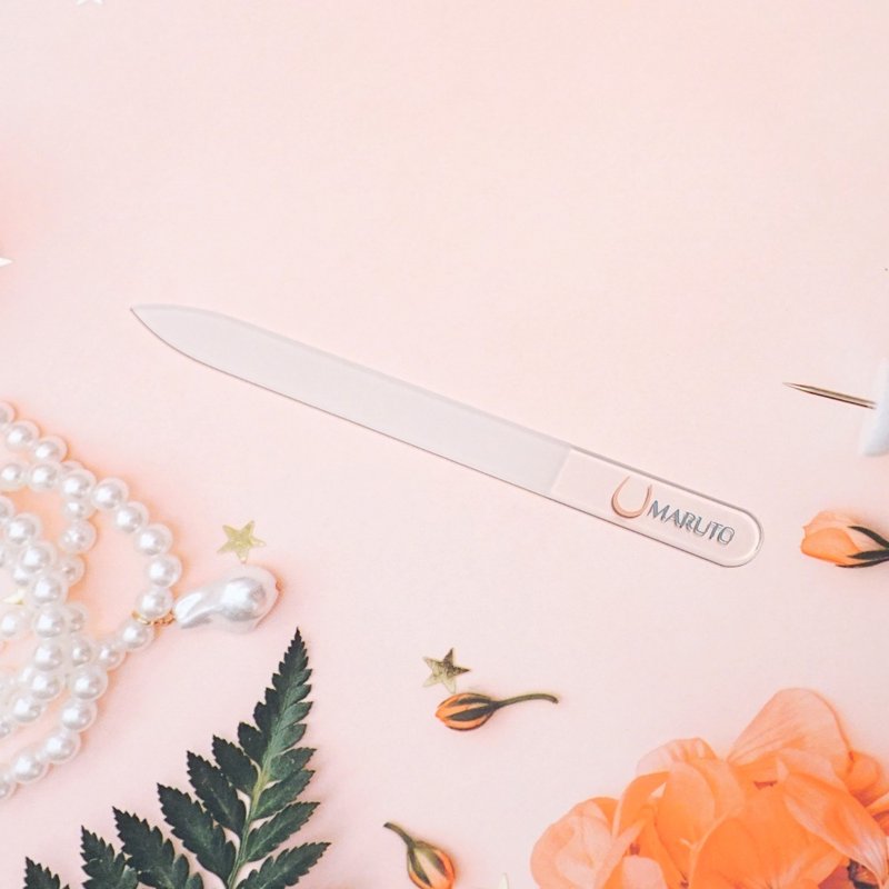 [Tsubame Sanjo Centennial Craftsmanship] The glass nail file is washable - บำรุงเล็บ - แก้ว สีใส