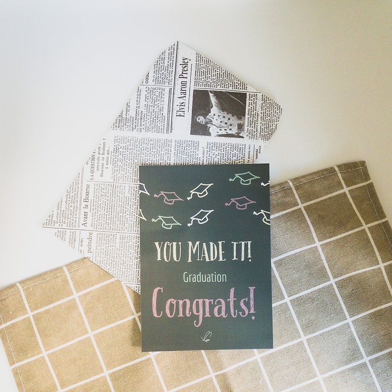 【Graduation Congrats!】Write down your greetings for your classmate! - Cards & Postcards - Paper Green