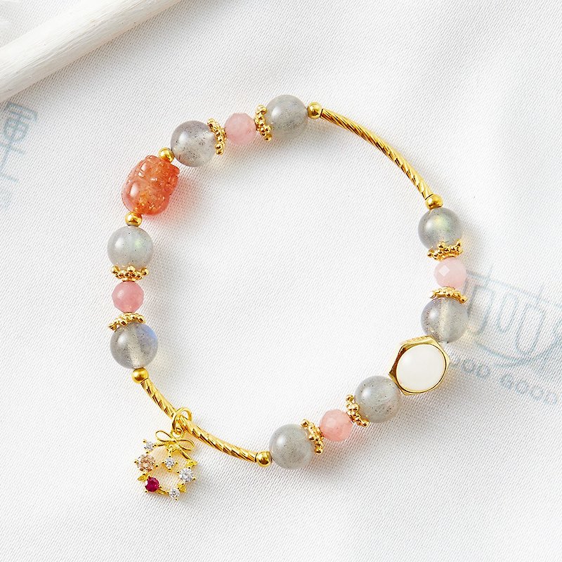 Marriage Luck Pixiu Bracelet - (Consecration included) - Bracelets - Crystal Gray