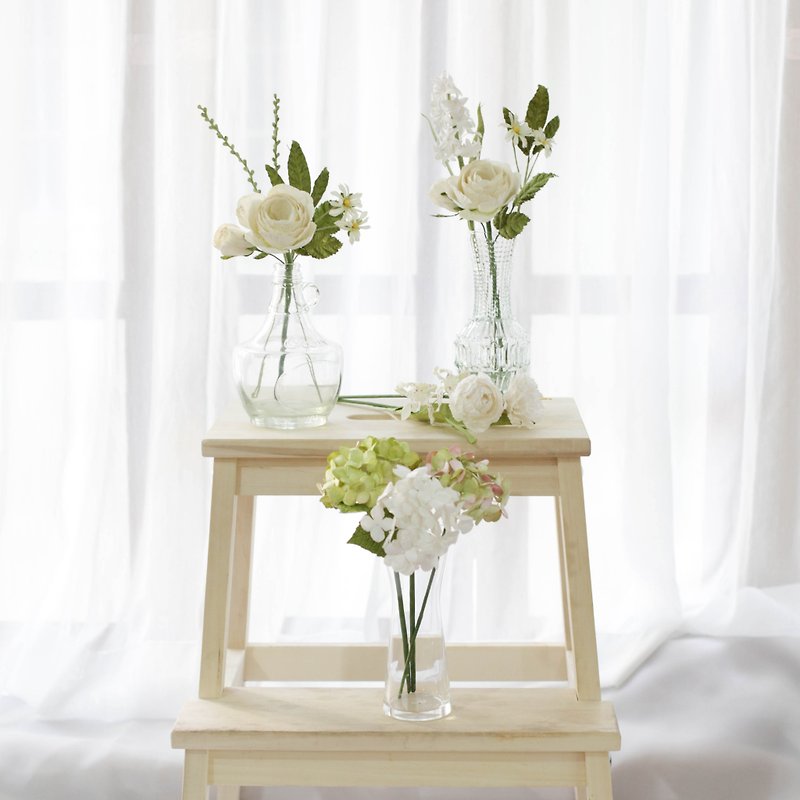 WHITE CREAM - Small Posie Rooms for Home Decoration - 香氛/精油/擴香 - 紙 白色