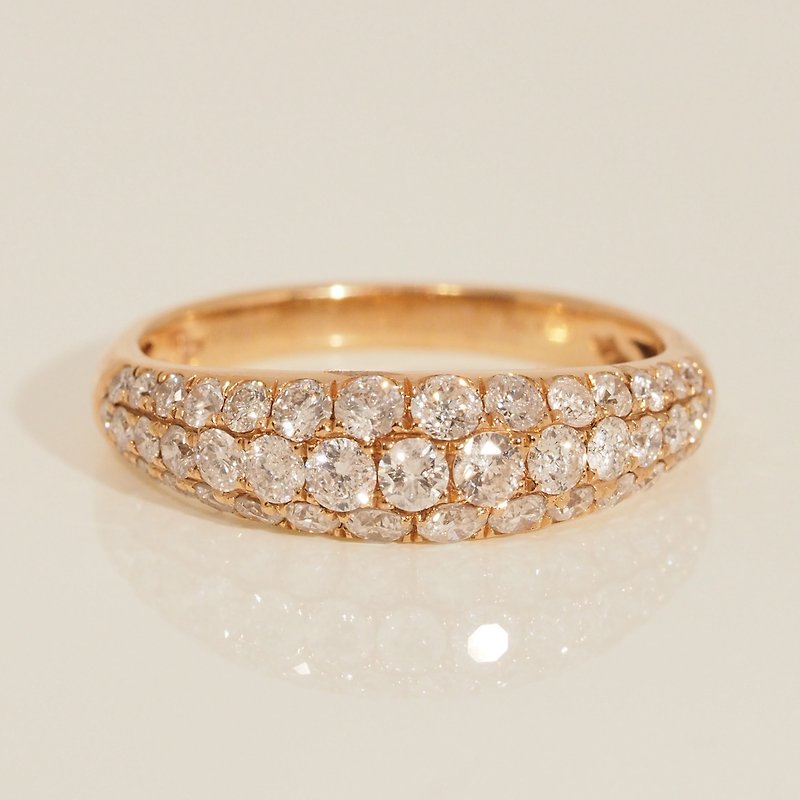18K Gold The Diamond Cleo Ring - แหวนทั่วไป - เครื่องประดับ 