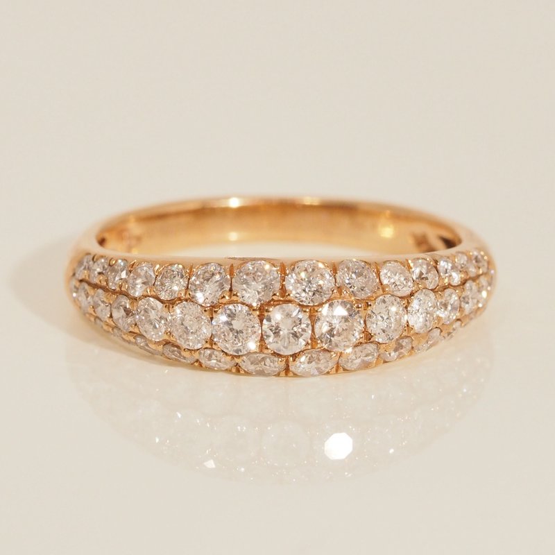 18K金鑽石 Cleo 戒指 18K Gold The Diamond Cleo Ring - 戒指 - 貴金屬 