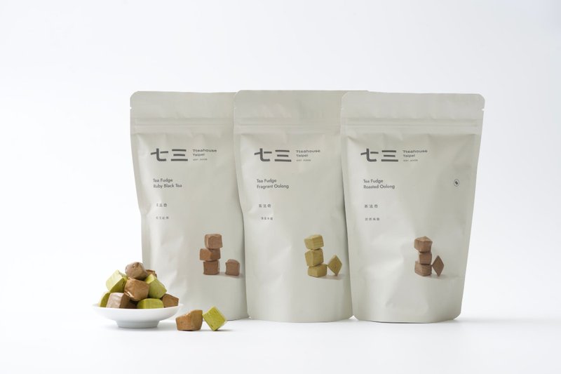 七三茶堂 茶點心丨茶法奇 Tea Fudge -五種口味 - 零食/點心 - 紙 多色