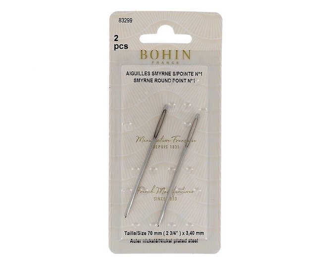 Self Threading Needles by Bohin size 2-3-4 Assorted