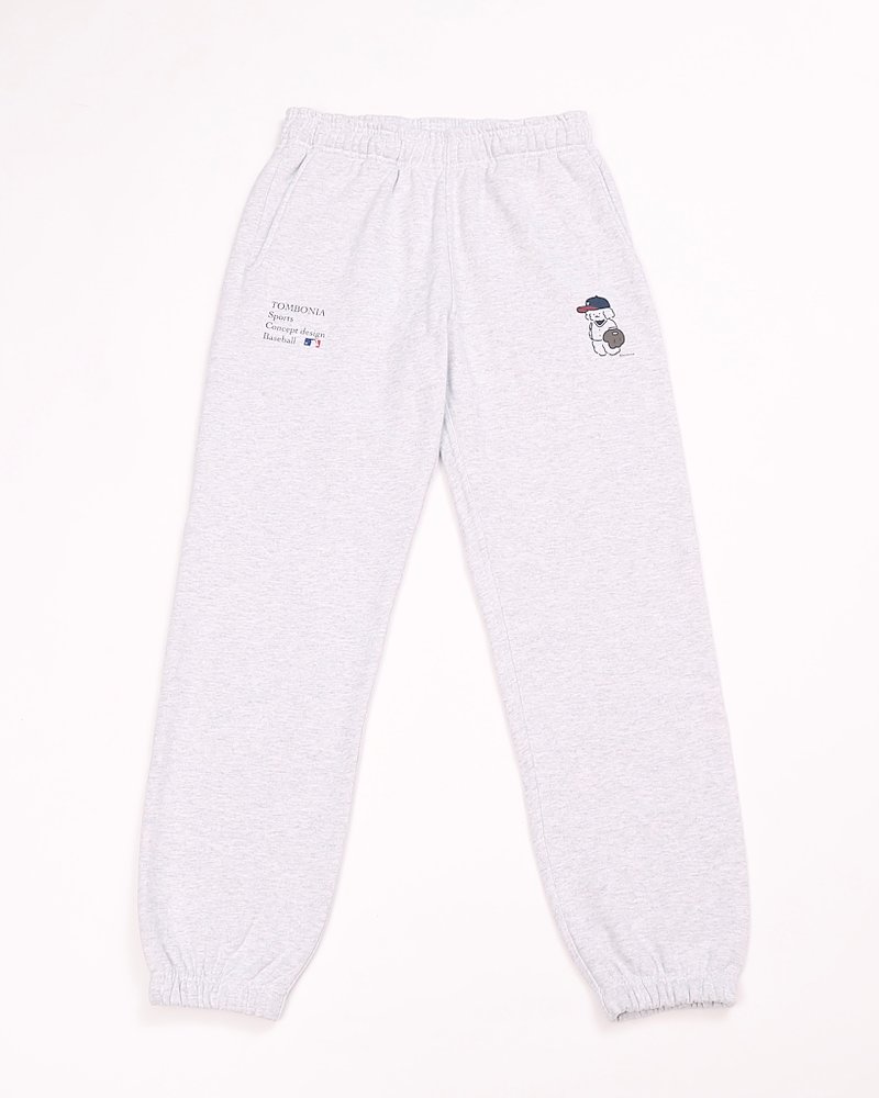 Baseball Sweat pants Gray - Unisex Pants - Cotton & Hemp Gray