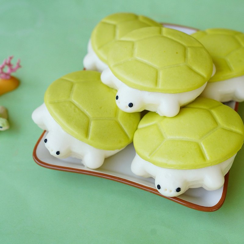 Meiji steamed buns, small turtles, fresh milk shaped steamed buns in a box of 6 - อื่นๆ - วัสดุอื่นๆ 