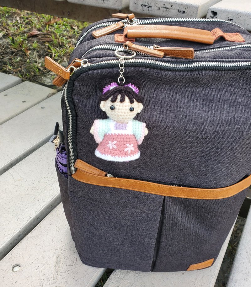 古風鉤針娃娃 琴寶娃娃吊飾 附故事小卡 - 吊飾/掛飾 - 其他人造纖維 