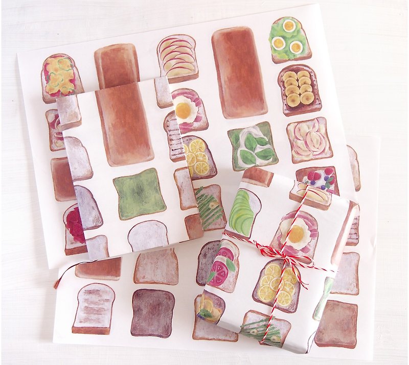 Wrapping paper bread arrangement recipe - วัสดุห่อของขวัญ - กระดาษ 
