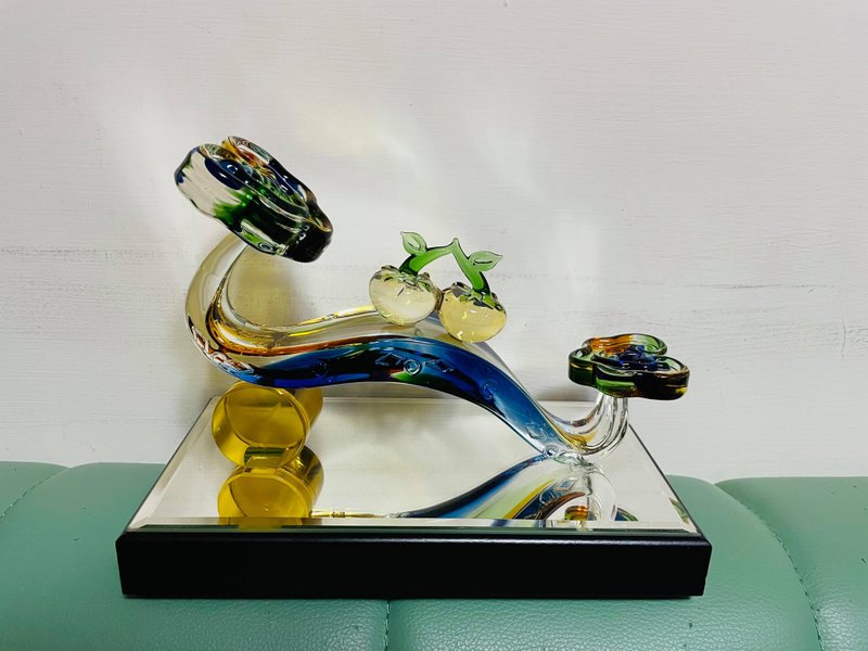 (大)事事如意 柿子 如意 水晶玻璃 琉璃 - 擺飾/家飾品 - 玻璃 