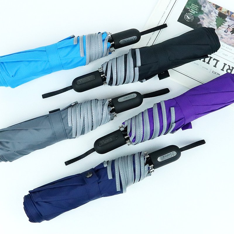 Hoswa [Minimalist Style] 23-inch Large Function Hand Open Folding Umbrella‧MIT Nano Quick-drying Umbrella Cloth - ร่ม - เส้นใยสังเคราะห์ หลากหลายสี