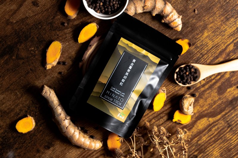 【Tea Grain Tea】Black Pepper Golden Turmeric Grain Delight Pack (90g) - Health Foods - Fresh Ingredients Gold