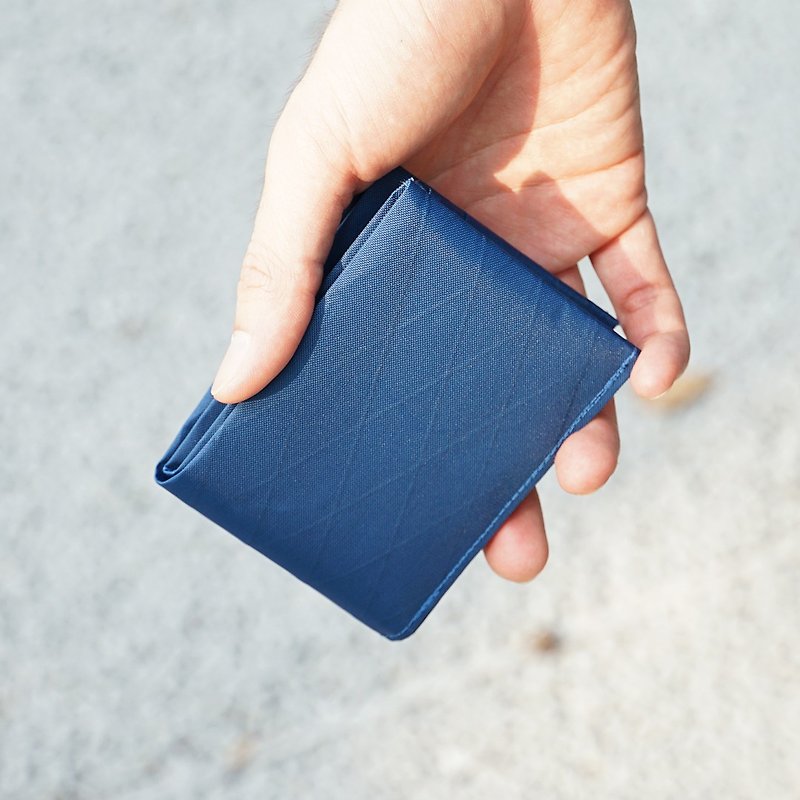 空氣短夾 - 藍 - 長短皮夾/錢包 - 防水材質 藍色