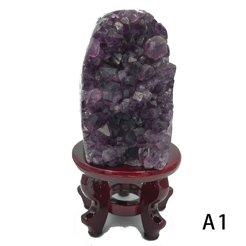 Lucky Amethyst Town (with bottom seat)-A total of 9 marriage puzzles and Feng Shui ornaments - ของวางตกแต่ง - วัสดุอื่นๆ สีม่วง