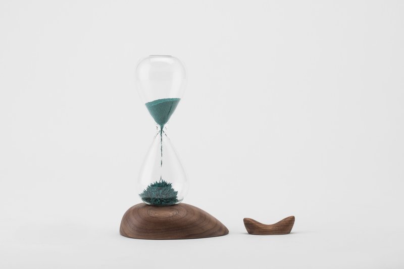 鯨魚沙漏 磁力胡桃木 套組 禮盒 - 擺飾/家飾品 - 木頭 