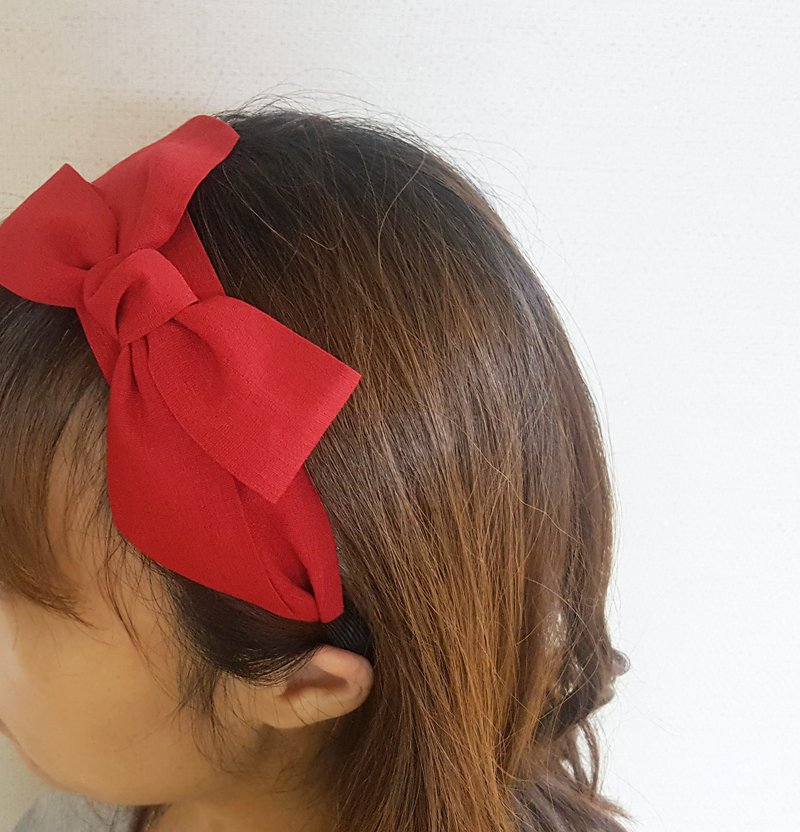 2022 Spring solid 4color hair band ,No SLIP / NO headache / No hard - 髮夾/髮圈 - 其他材質 紅色