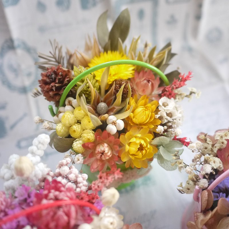 To be continued | yellow line dried flowers small potted small wedding was arranged wedding gifts bridesmaid gift gift home decorations props photography office treatment was smaller spot - ตกแต่งต้นไม้ - พืช/ดอกไม้ สีเหลือง