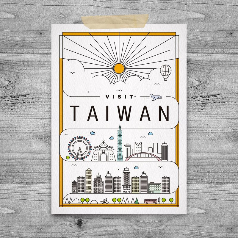 Taiwan Image Postcard-City Travel - การ์ด/โปสการ์ด - กระดาษ ขาว