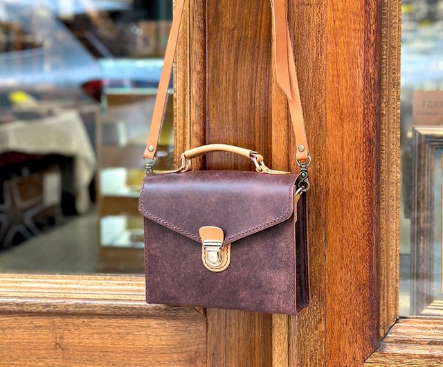 ミニハンドバッグ＆ショルダーバッグ DIYレザークラフトキット 本革