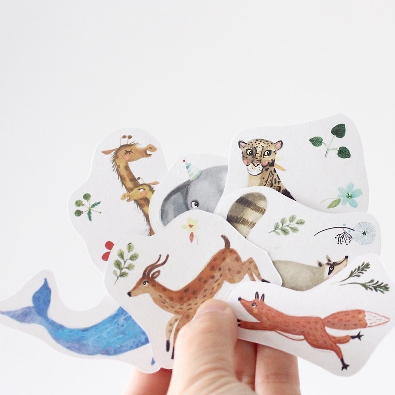 Animal Stickers - Stickers - Paper White