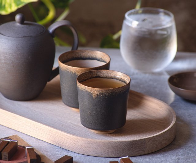 Handcrafted Ceramic Espresso Cup Set (2)